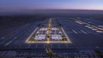 Aerial rendering of the King Salman International Airport 